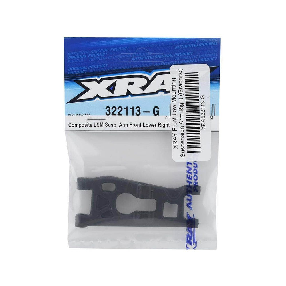 XRA322113-G, XRAY Front Right Low Mounting Suspension Arm (Graphite)