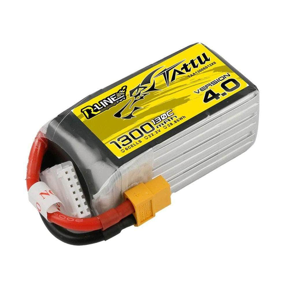 Tattu R-Line Version 4.0 22.2V 6S 1300mAh 130C LiPo Battery for Sale