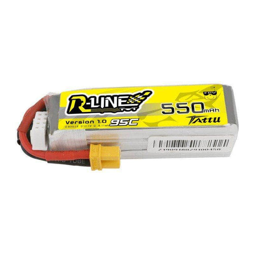 Tattu R-Line 11.1V 3S 550mAh 95C LiPo Micro Battery - XT30 - RaceDayQuads