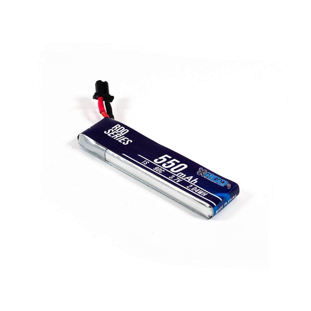 RDQ Series 3.7V 1S 550mAh 90C LiPo Whoop/Micro Battery w/ Cabled Connector - Choose Version