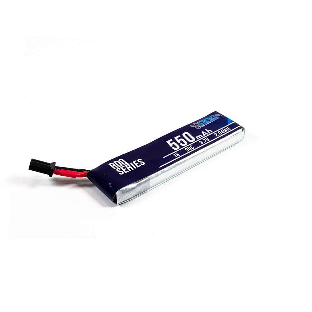 RDQ Series 3.7V 1S 550mAh 90C LiPo Whoop/Micro Battery w/ Cabled Connector - Choose Version