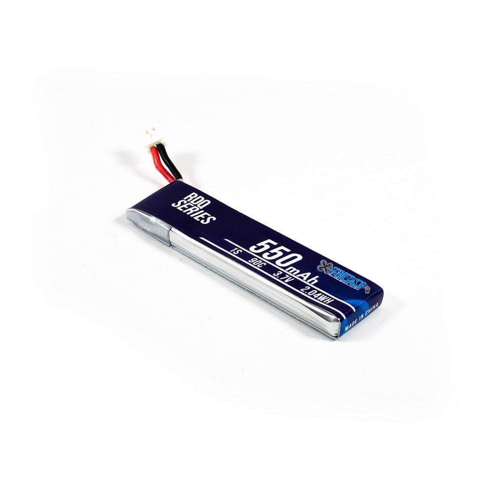 RDQ Series 3.7V 1S 550mAh 90C LiPo Whoop/Micro Battery w/ Cabled Connector - Choose Version