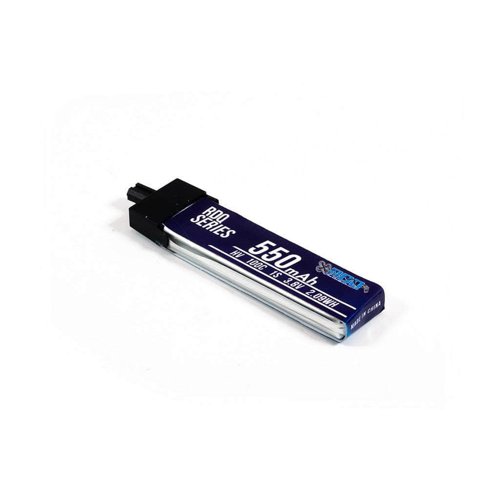 RDQ Series 3.8V 1S 550mAh 100C LiHV Whoop/Micro Battery w/ Plastic Head - Choose Version