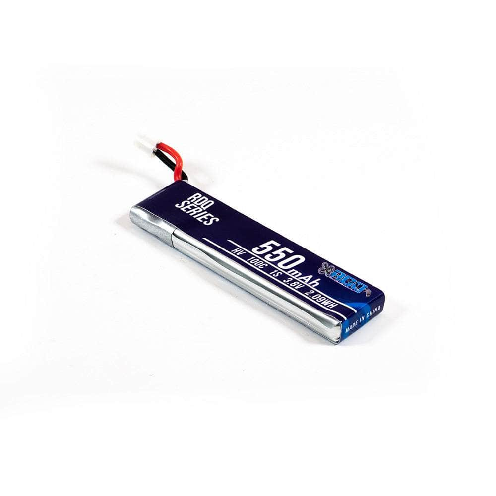 RDQ Series 3.8V 1S 550mAh 100C LiHV Whoop/Micro Battery w/ Cabled Connector - Choose Version