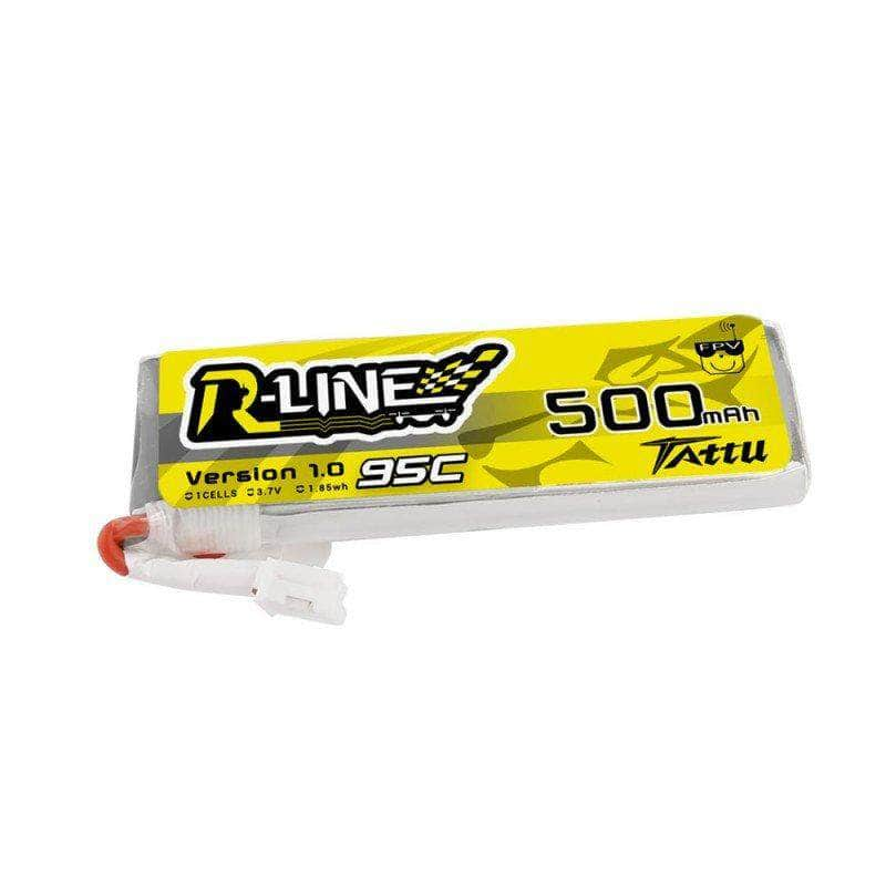 Tattu R-Line 1S 3.7V 500mAh 95C LiPo Whoop/Micro Battery - PH2.0 - RaceDayQuads