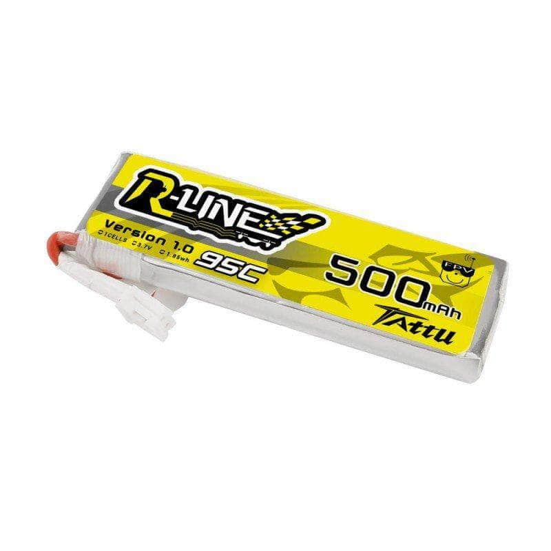 Tattu R-Line 1S 3.7V 500mAh 95C LiPo Whoop/Micro Battery - PH2.0 - RaceDayQuads