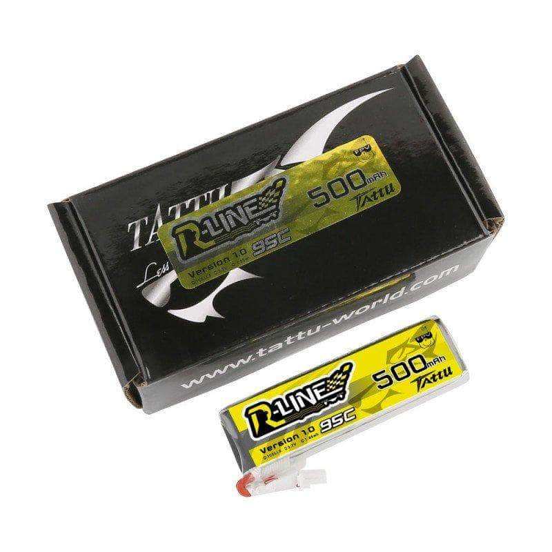 Tattu R-Line 1S 3.7V 500mAh 95C LiPo Whoop/Micro Battery - PH2.0 - RaceDayQuads