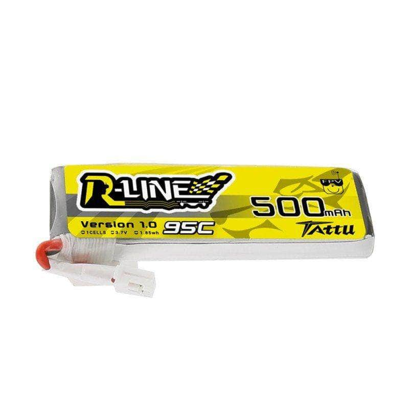 Tattu R-Line 1S 3.7V 500mAh 95C LiPo Whoop/Micro Battery - PH2.0 - RaceDayQuads