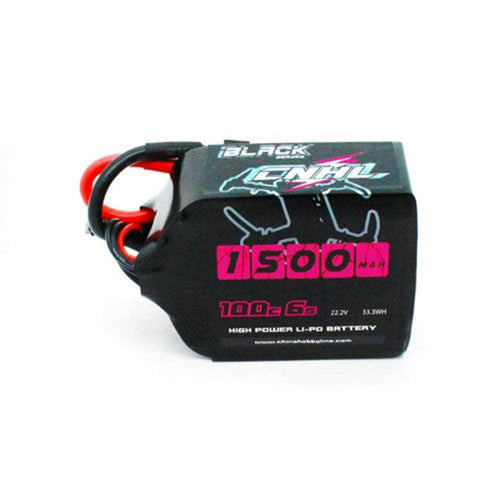 XT60 CNHL Black Series 22.2V 6S 1500mAh 100C LiPo Battery for Sale