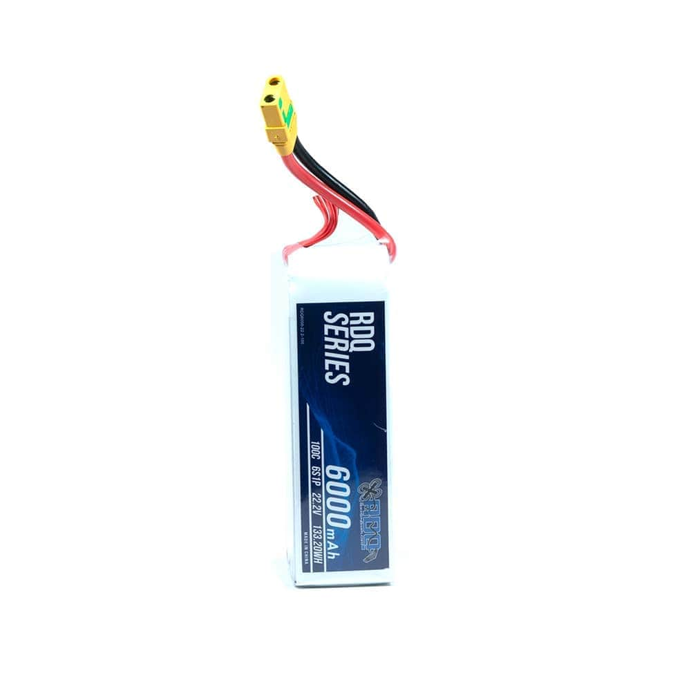 RDQ Series 22.2V 6S 6000mAh 100C LiPo Battery - XT90 Anti Spark - For Sale At RaceDayQuads