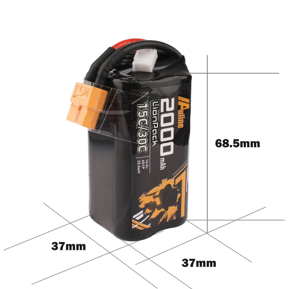 Auline 14.8V 4S 18650 2000mAh 30C XT60 Li-Ion Battery for Sale