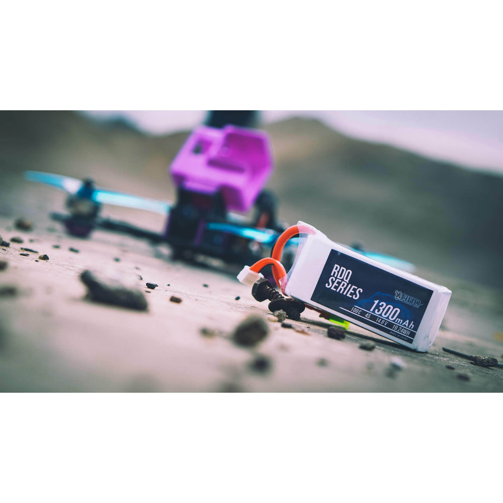 RDQ Series 14.8V 4S 1300mAh 100C LiPo Battery - XT60 - RaceDayQuads