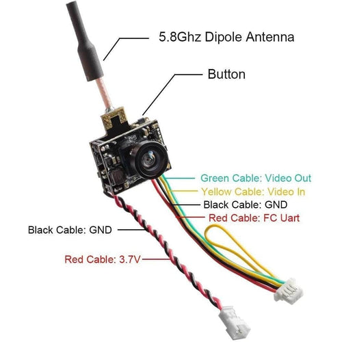 AKK AIO-SA Whoop/Micro AIO FPV Camera & 25-200mW VTX w/ Smart Audio - RaceDayQuads