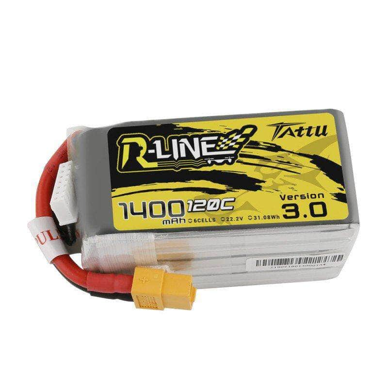 Tattu R-Line Version 3.0 22.2V 6S 1400mAh LiPo Battery- XT60 - RaceDayQuads