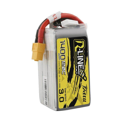 Tattu R-Line Version 3.0 22.2V 6S 1400mAh LiPo Battery- XT60 - RaceDayQuads