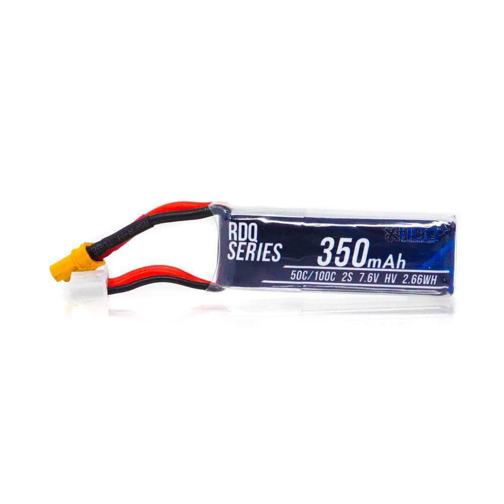 RDQ Series 7.6V 2S 350mAh 50/100C LiHV Micro Battery - XT30 - RaceDayQuads