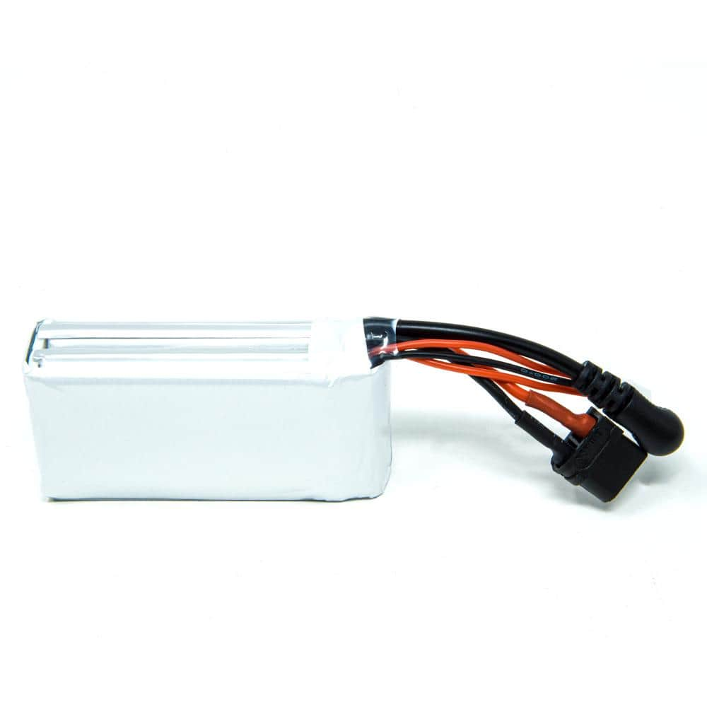 RDQ Series 7.4V 2S 3000mAh FPV Goggle LiPo Battery w/ Charge Indicator - Barrel Jack & XT60 - RaceDayQuads