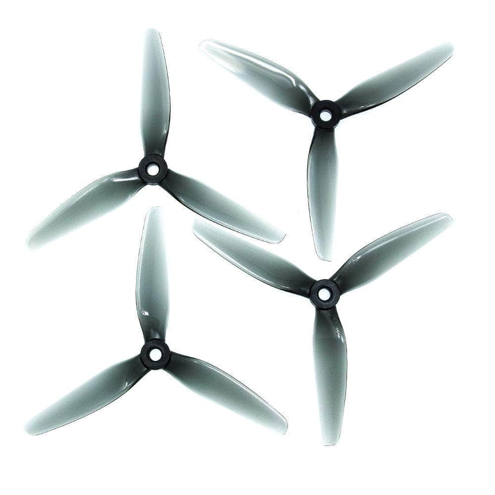 HQ Prop ETHIX S5 5x4x3 Tri-Blade 5" Prop 4 Pack - Light Grey - RaceDayQuads