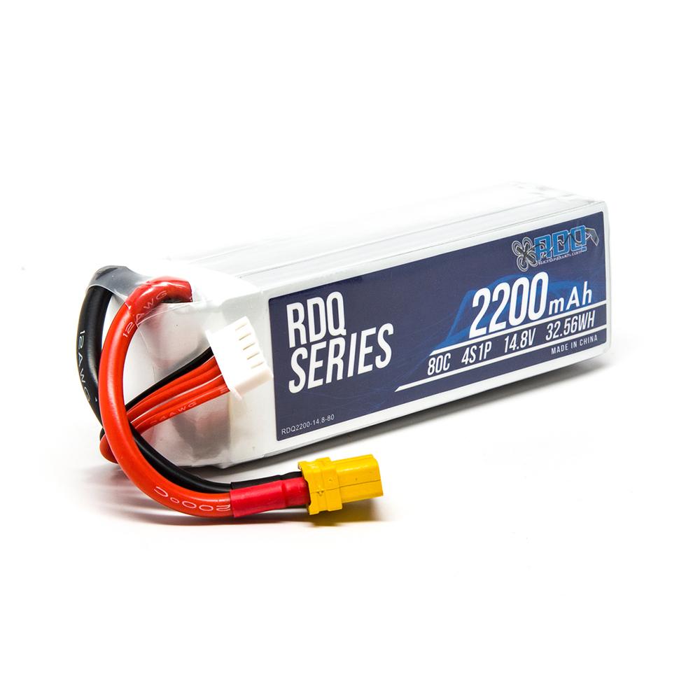 RDQ Series 14.8V 4S 2200mAh 80C LiPo Battery - XT60