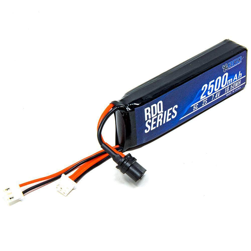 RDQ Series 7.4V 2S 2500mAh LiPo Battery for Taranis X9D 2019 - XT60 & JST-XH - RaceDayQuads