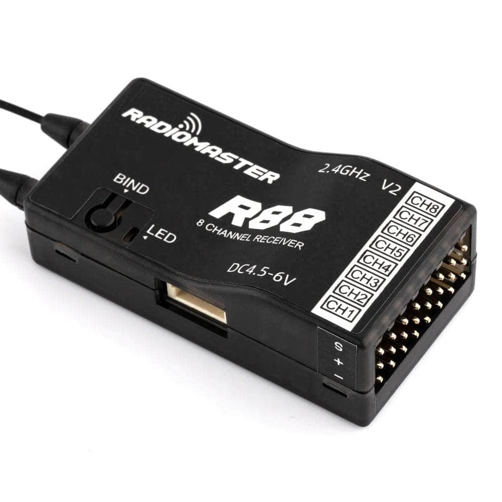 RadioMaster R88 V2 2.4GHz Frsky D8/D16/SFHSS Protocol PWM Receiver