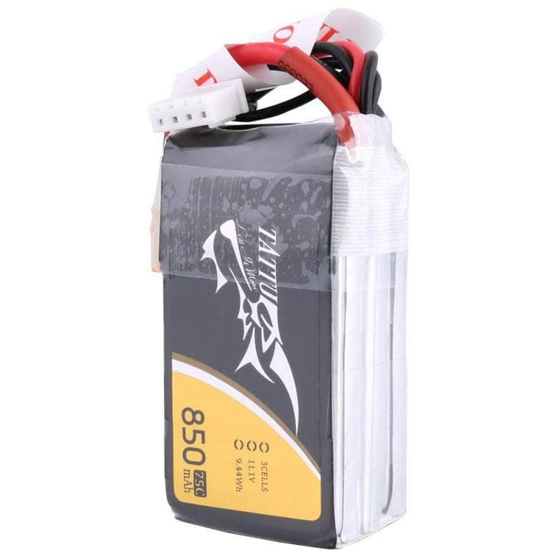 Tattu 11.1V 3S 850mAh 75C LiPo Micro Battery - XT30 - RaceDayQuads