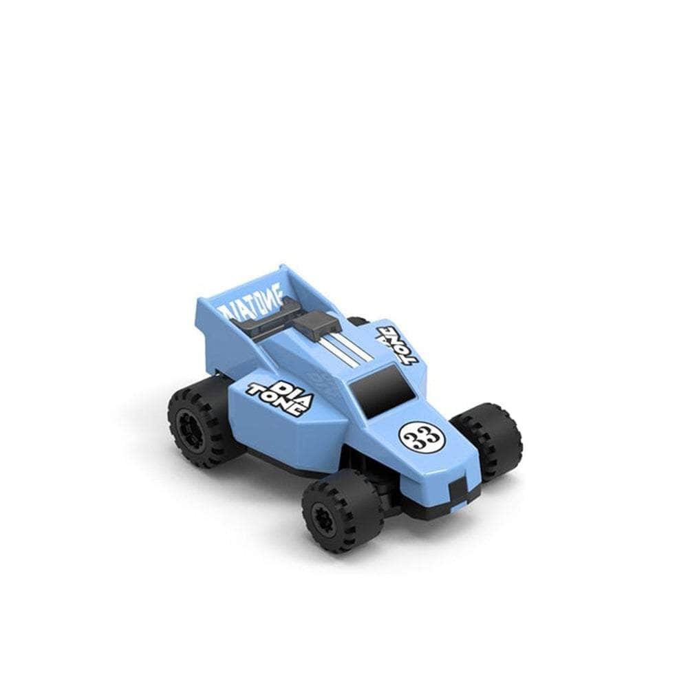 Diatone 1:76 Q33 Karting 60min RTR Two Car Kit w/ 2 Cars, Extra Body, Transmitter, Charger - Blue