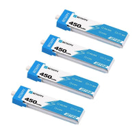 BETAFPV Battery BetaFPV 3.8V 1S 450mAh 30C LiHV Whoop/Micro Battery 4 Pack - BT2.0