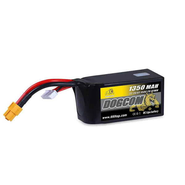 DogCom 22.2V 6S 1350mAh 150C LiPo Battery - XT60