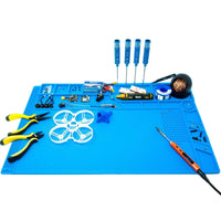 CHEN Tool S-180A1 Large Heat Resistant Silicone Soldering Work Mat w/ Magnets