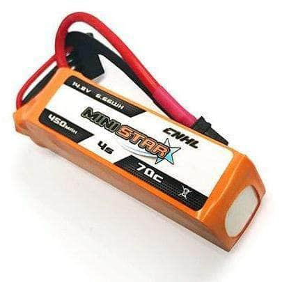 CNHL MiniStar 14.8V 4S 450mAh 70C LiPo Micro Battery - XT30 - RaceDayQuads