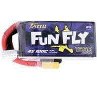 Tattu FunFly 14.8V 4S 1550mAh 100C LiPo Battery - XT60 - RaceDayQuads