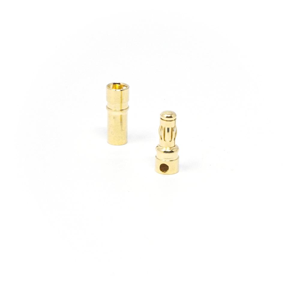 FPVELITE Hardware 3.5mm Gold Bullet Banana Connector 3 Pack - Choose Your Size