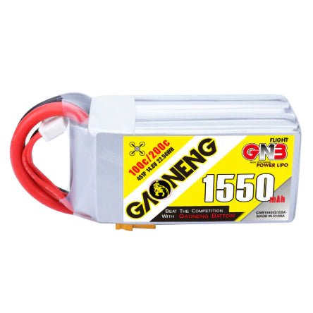 GNB Battery Gaoneng GNB 14.8V 4S 1550mAh 100C LiPo Battery - XT60