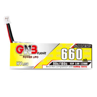 GNB Battery Gaoneng GNB 3.8V 1S 660mAh 90C LiHV Whoop/Micro Battery w/ PH2.0