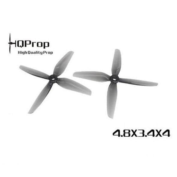 HQPROP Prop HQ Durable Prop 4.8x3.4x4 Quad-Blade 5" Prop 4 Pack - Grey