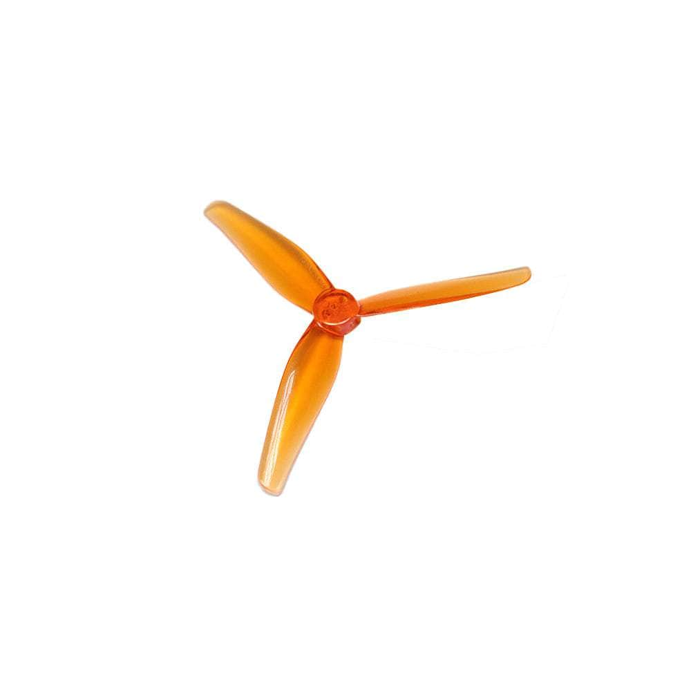 HQPROP Prop HQ Prop T3.5x2.5x3 Tri-Blade 3.5" Prop 4 Pack (1.5mm Shaft) - Orange