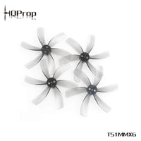 HQPROP Prop HQ Prop T51MMX6 Hexa-Blade 2" Cinewhoop Prop 4 Pack - Light Gray