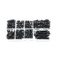 280 Piece Nut & Bolt Kit M3 Black Steel For Sale