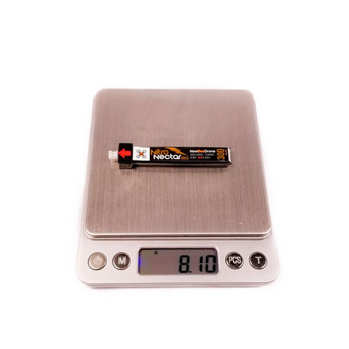 NewBeeDrone Nitro Nectar Gold 3.8V 1S 300mAh 40/80C LiHV Whoop/Micro Battery - PH2.0 Plastic Head - RaceDayQuads