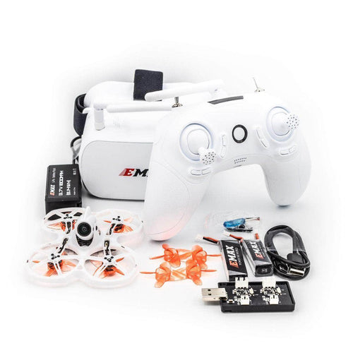 EMAX RTF TinyHawk II  Ready to Fly Kit w/ Googles, Radio Transmitter, Case and 75mm Indoor Racing Whoop Drone - RaceDayQuads