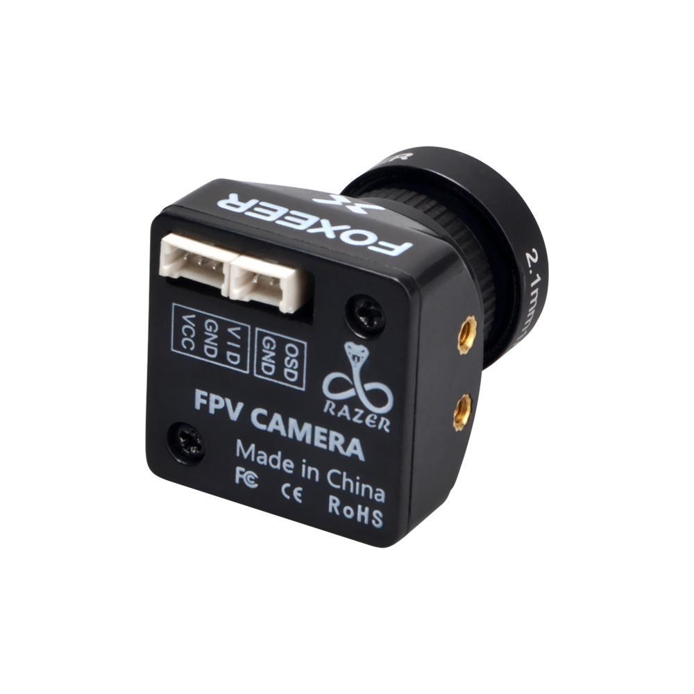 Foxeer Razer Mini 1200TVL 4:3 PAL/NSTC CMOS FPV Camera (2.1mm) - Black - RaceDayQuads