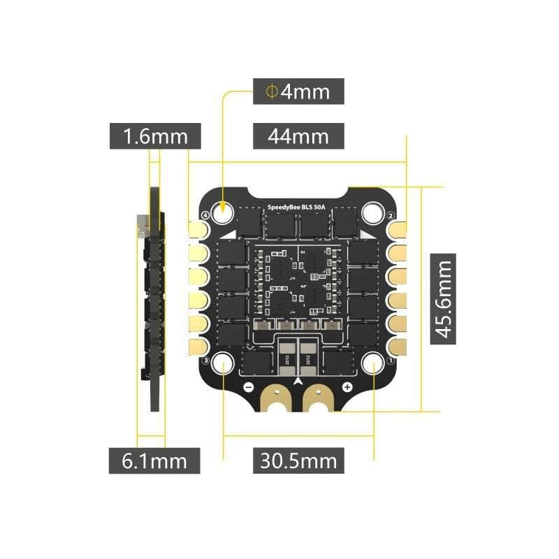 RUNCAM ESC SpeedyBee BLS 8Bit 50A 3-6S 30x30 4in1 ESC