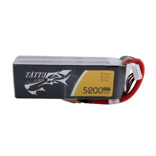 TATTU Battery Tattu 14.8V 4S 5200mAh 35C LiPo Battery - XT60