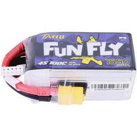 TATTU Battery Tattu FunFly 14.8V 4S 1550mAh 100C LiPo Battery - XT60