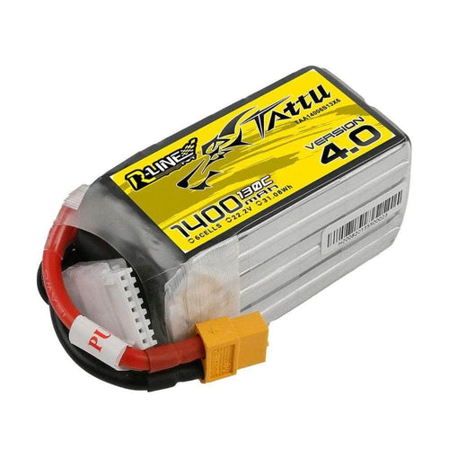 TATTU Battery Tattu R-Line Version 4.0 22.2V 6S 1400mAh 130C LiPo Battery - XT60